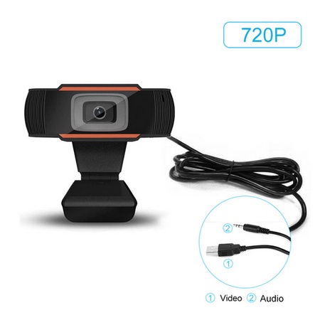 USB Webcam Camera 1080P With Microphone Web cam Full Hd IP Camera Bisa berputar 360 derajat-HD 720P