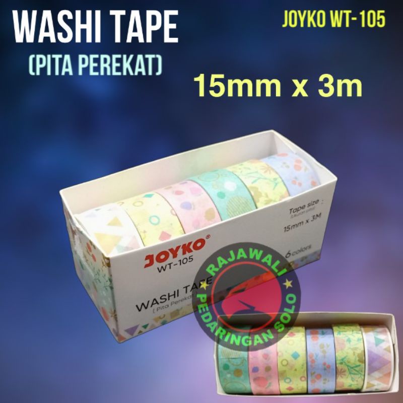 

WASHI TAPE PITA PEREKAT SOLASI HIAS SELOTIP PITA WARNA MOTIF