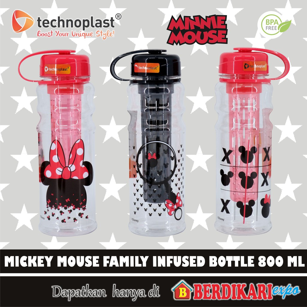 TECHNOPLAST MICKEY MOUSE FAMILY INFUSED BOTTLE 800 ML