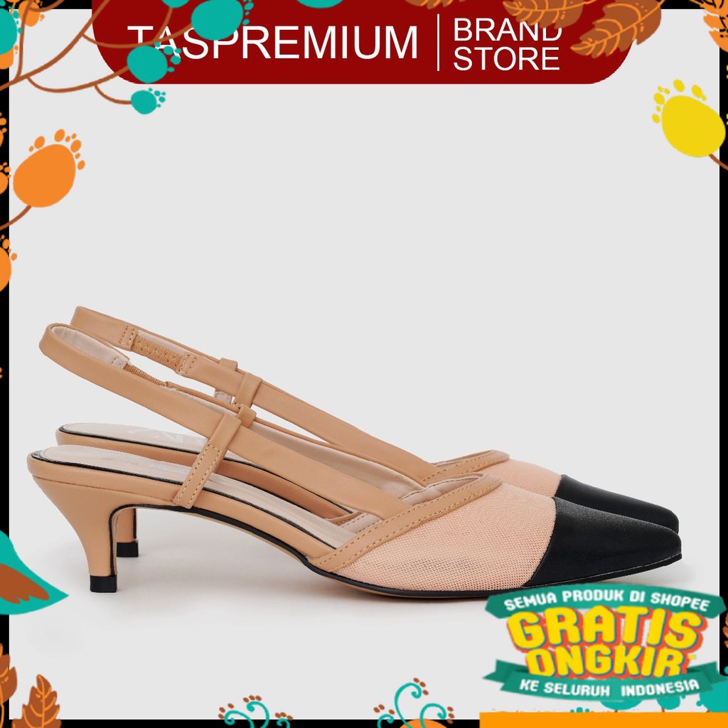 Polos magenta kasual slip slop on wanita cewek cantik / Sepatu Sandal / Sendal Wanita Import Heels u