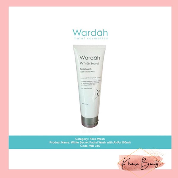 face wash pembersih wajah pembersih kosmetik sabun muka Wardah White Secret Facial Wash