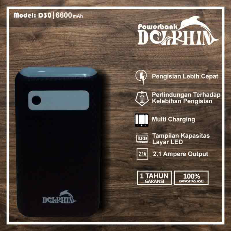 POWERBANK DOLPHIN D30 6600 MAH