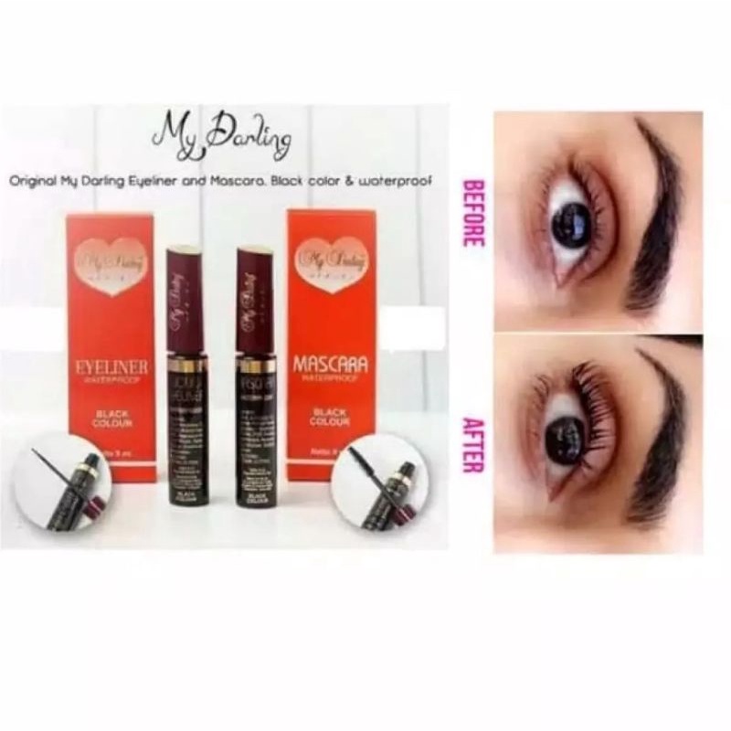 EYELINER MY DARLING BPOM WATERPROOF WARNA HITAM-9ml