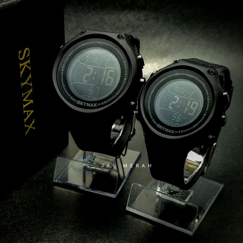 JAM TANGAN COUPLE SKYMAX ORIGINAL WATERPROOF 30 M [GARANSI] INCLUDE BONUS