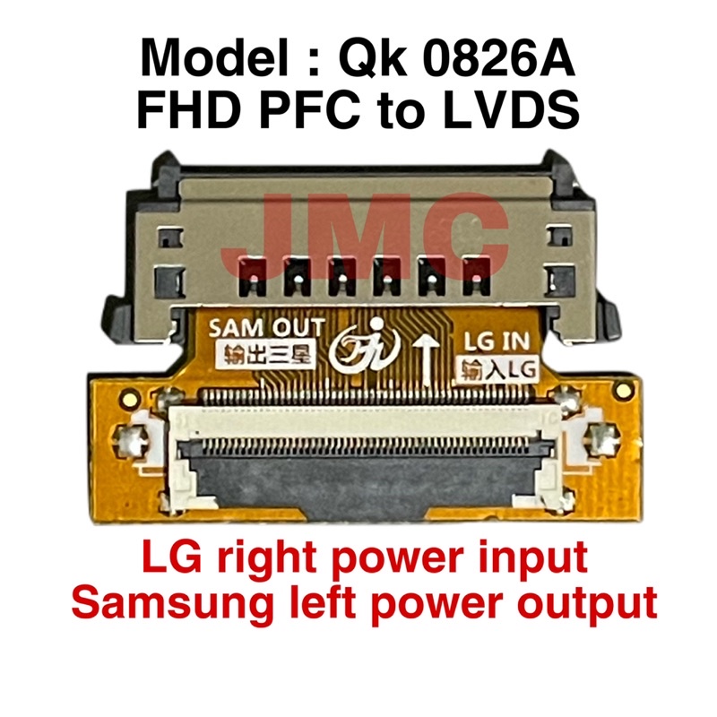 1 PCS KONEKTOR LCD FHD PFC TO LVDS 51 PIN KONVENTER MODEL QK0826B QK0827B QK0826A QK0827A