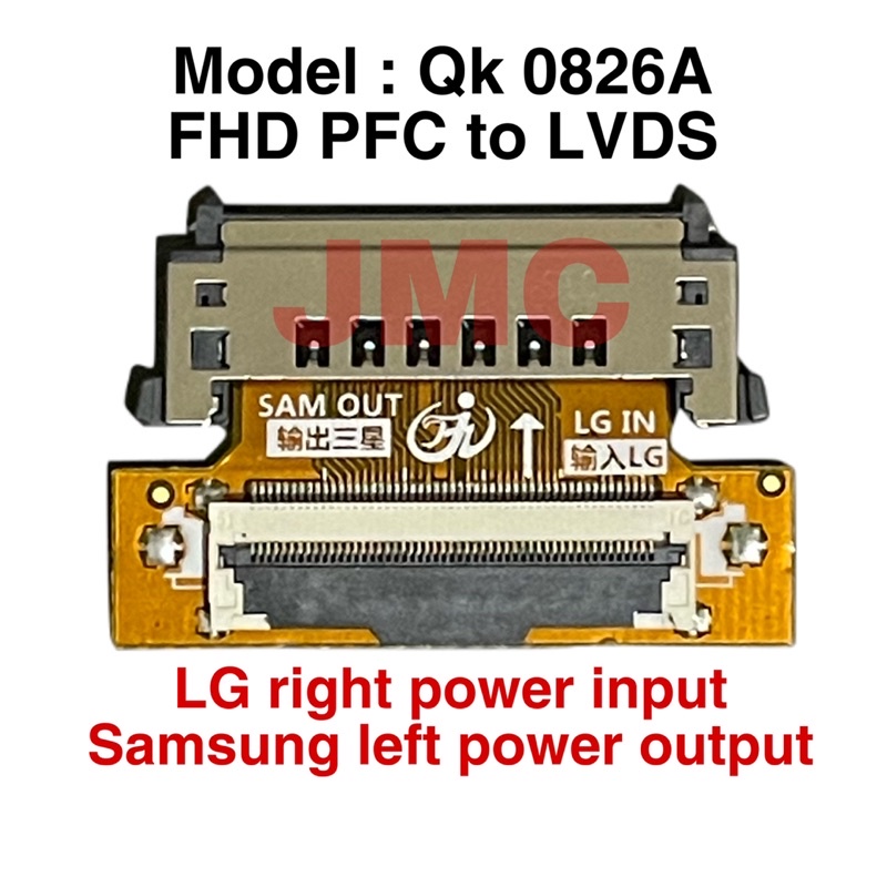 1 PCS KONEKTOR LCD FHD PFC TO LVDS 51 PIN KONVENTER MODEL QK0826B QK0827B QK0826A QK0827A