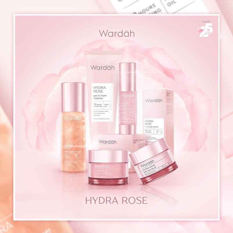 [HARGA PAKET] Wardah Hydra Rose Series - paket wardah hydra rose