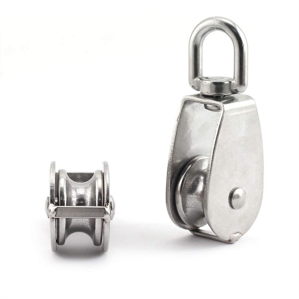 【Stainless】Serbaguna Swivel Pulley/Katrol Kerekan Mini/Katrol Kerekan M15 M20 M25