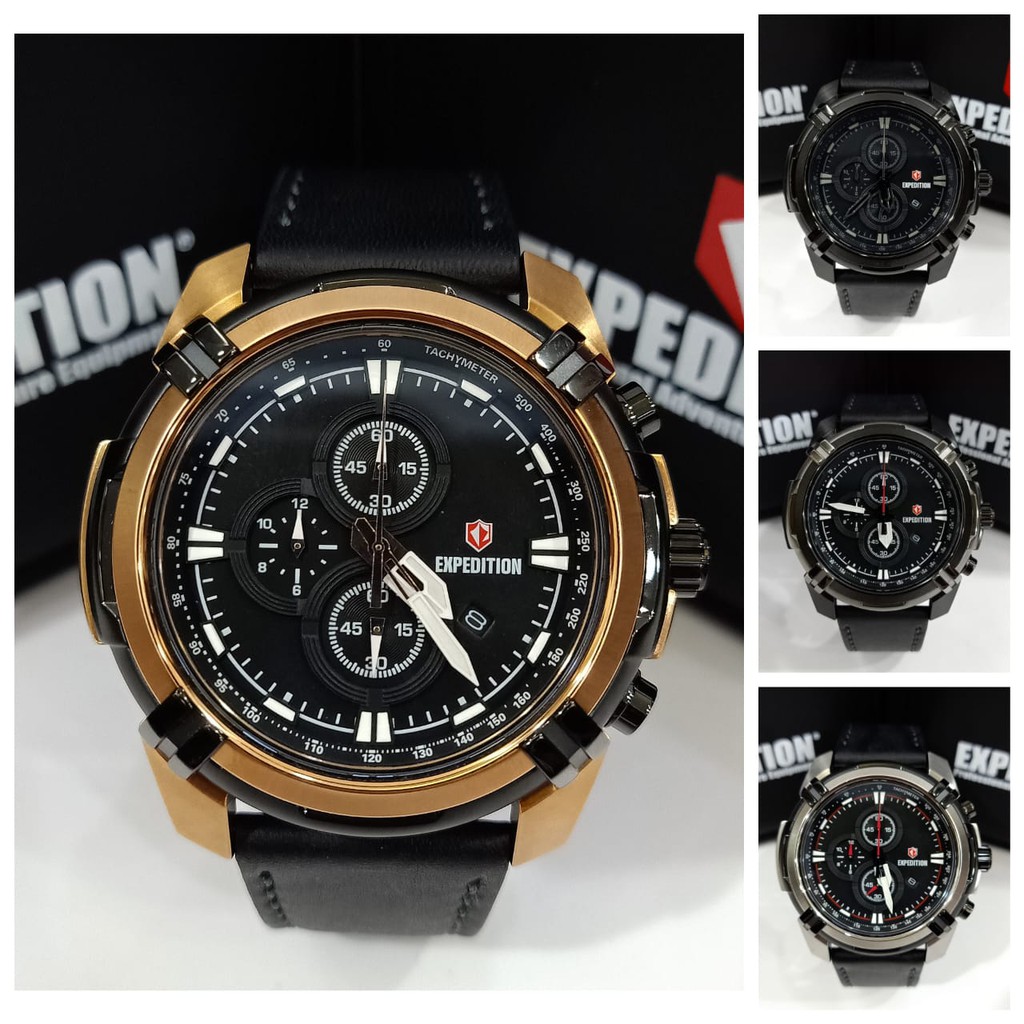 Jam Pria EXPEDITION E6786 E 6786 Original Garansi Resmi Chronograph Free Baterai Cadangan