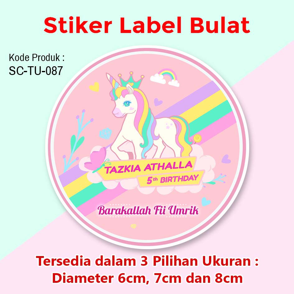 Stiker Ulang Tahun Anak Unicorn : Set Perlengkapan Pesta Ulang Tahun