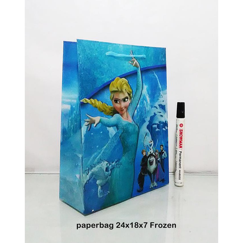 

Paper Bag Frozen 24 Cm X 18 Cm X 7 Cm