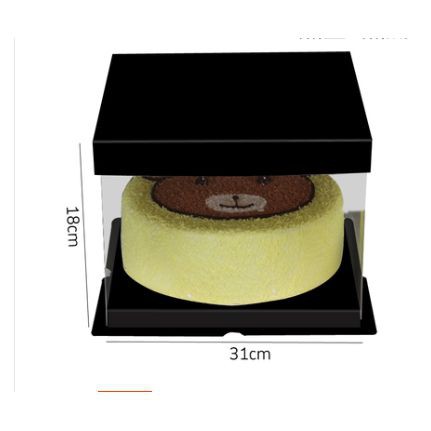

JGO box kotak tart mika terbuka Cutter Cookies box roll cake bolu sale