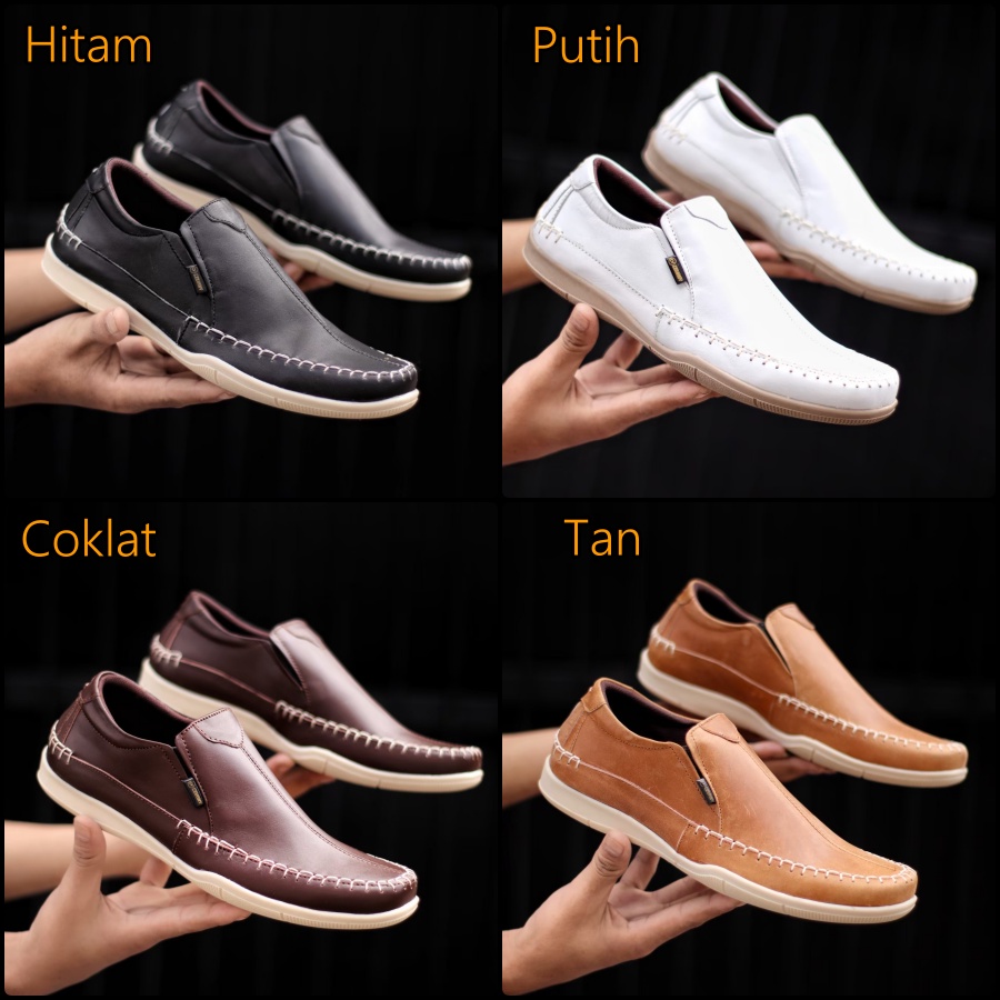 sepatu kasual slip on pria cevany divoc