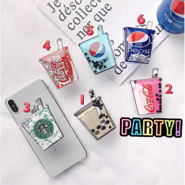 POP SOCKET Bubble Milk Tea / AIR BAG CELL PHONE BRACKET