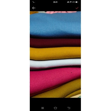 KNIT/RIB''JENIS CVC KUALITAS PREMIUM