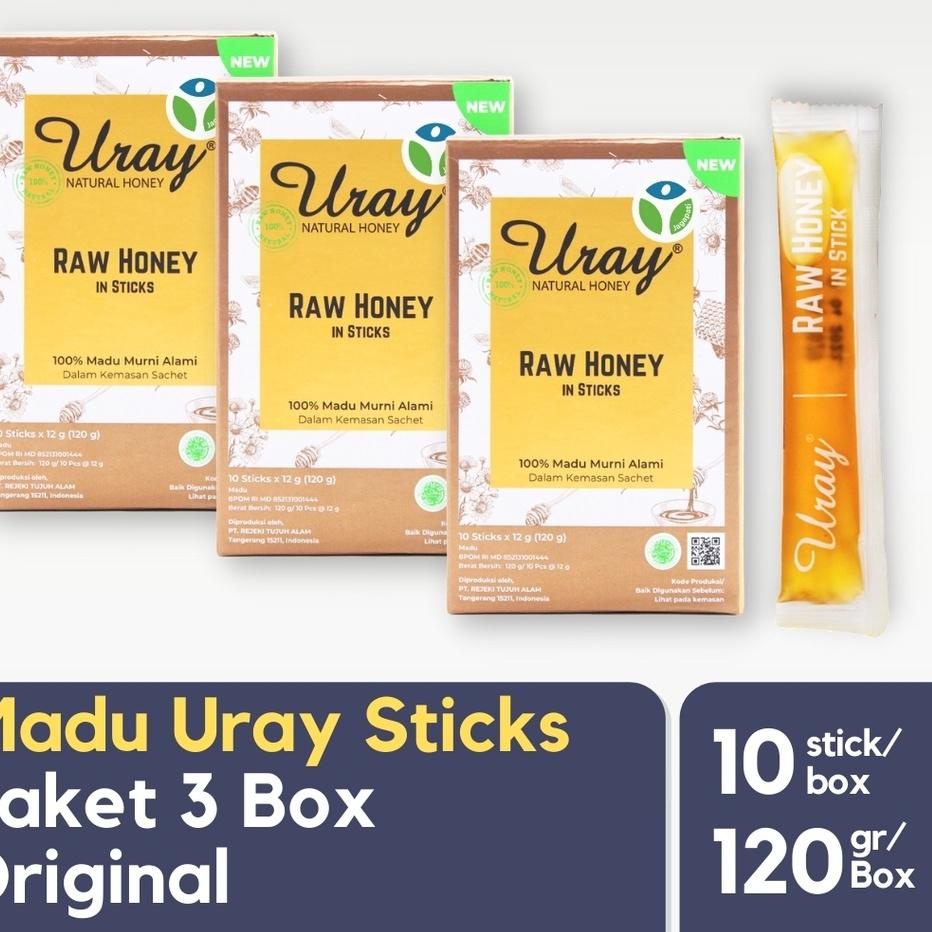 

Terbaik|LR17|Paket 3 Box Madu Uray Honey Stick Sachet - Original - Madu Murni - Madu Hutan - Madu Asli Organik