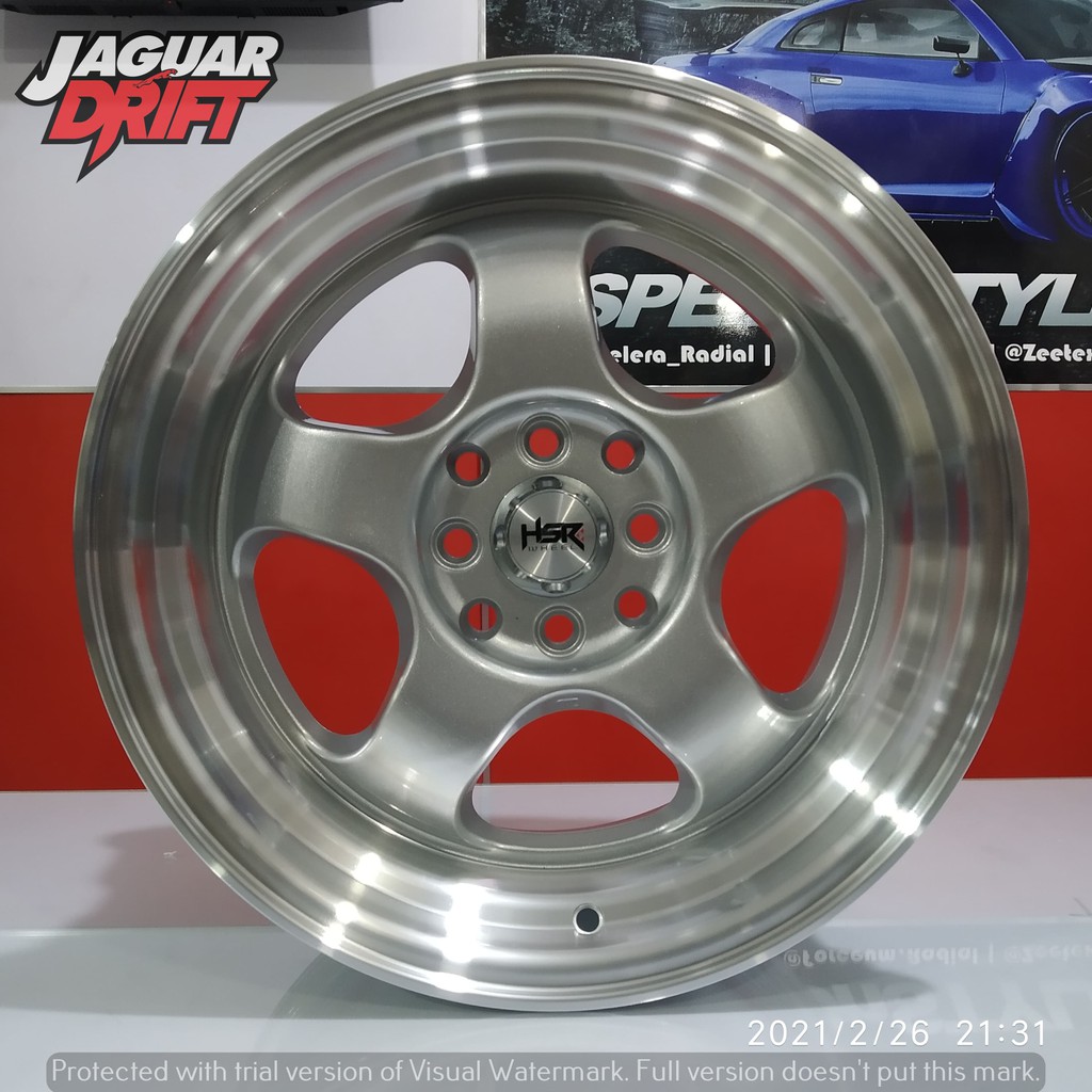Velg Racing HSR R16 BRISKET Ring 16 Lebar 7/8.5 Baut 4 Brio Yaris mobilio jazz vios lancer timor agy