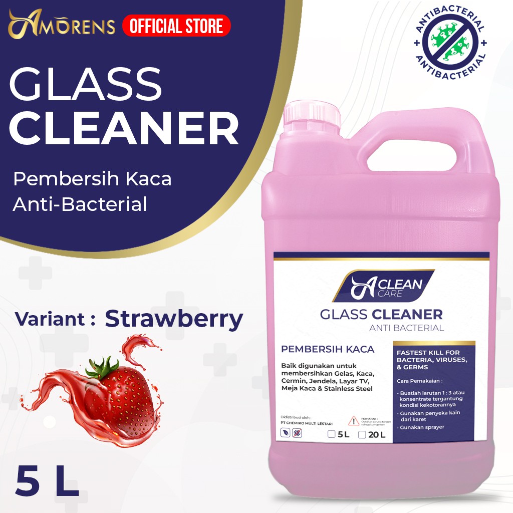 Pembersih Kaca / GLASS CLEANER A Clean Care 5 Liter KONSENTRAT GOSEND / GRAB