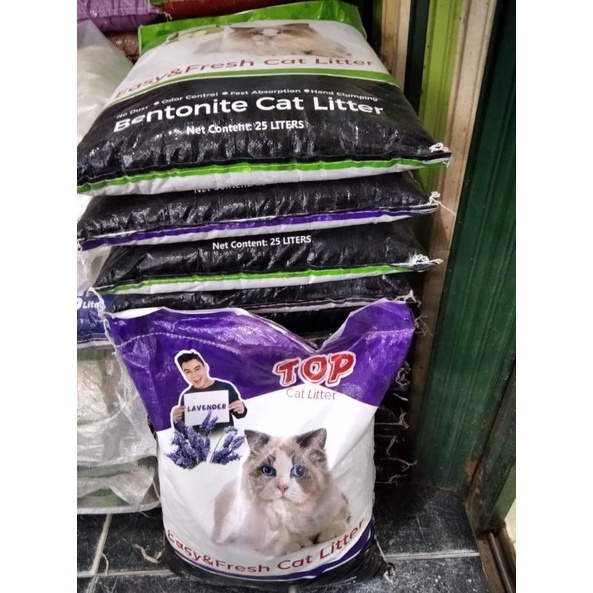 Pasir Kucing Top 25 liter Pasir kucing Aroma Lavender