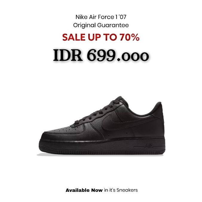 Nike Air Force 1 '07 "Triple Black" Original