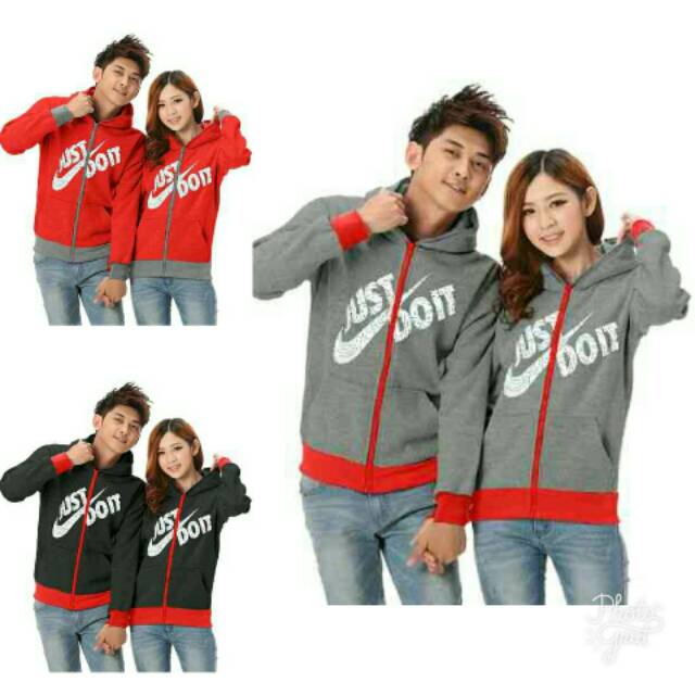 Jaket couple just do it pakaian Nike just do it jaket pasangan just do it jaket couple Nike fashion