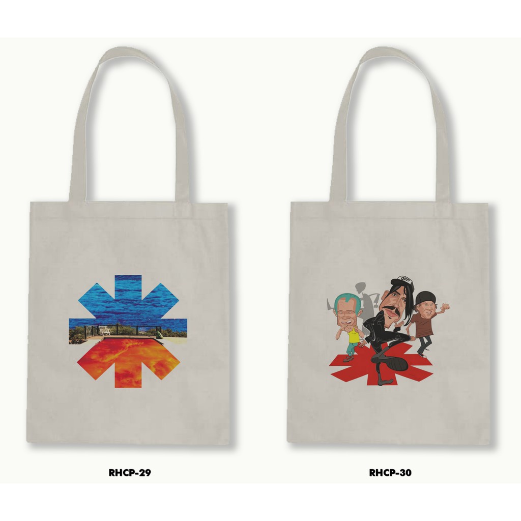 TOTE BAG BLACU - RHCP/RED HOT CHILI PEPPERS .02