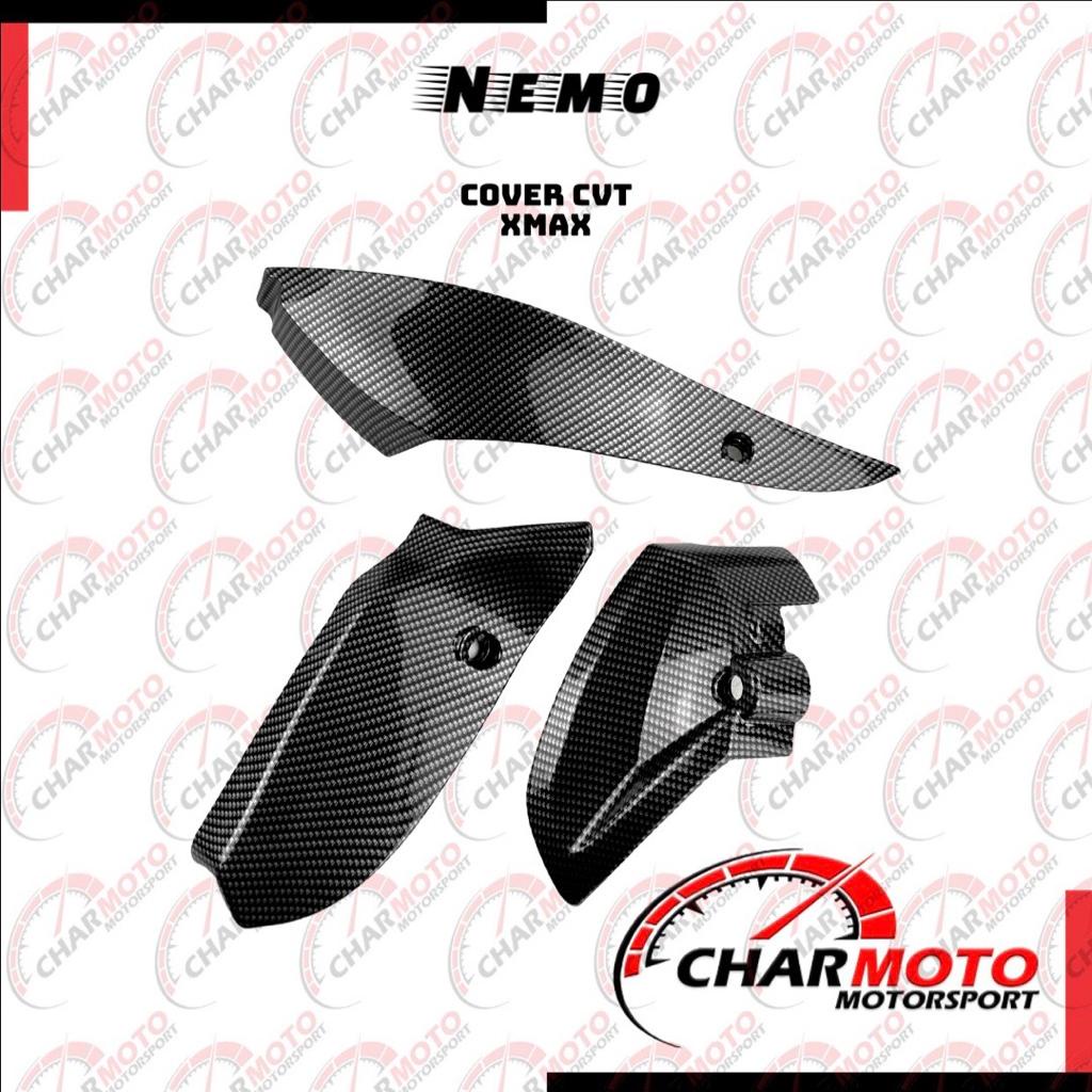 Cover Variasi CVT Xmax 250 Carbon Nemo Original / Tutup CVT Karbon - Charmoto