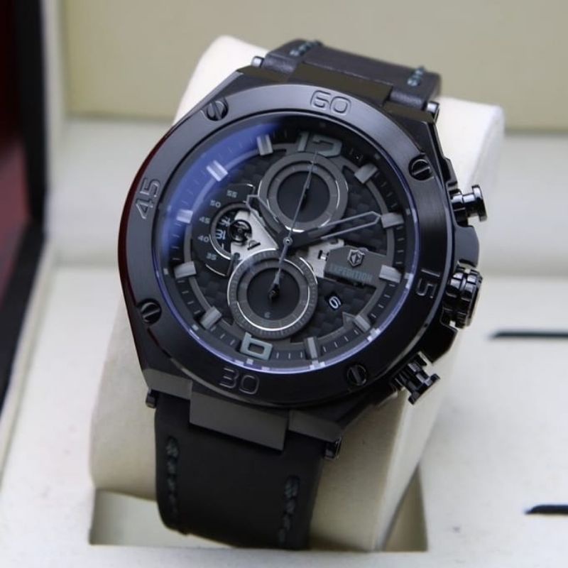 Jam Tangan Expedition E 6756 Pria / E6756 MC Full Black Original