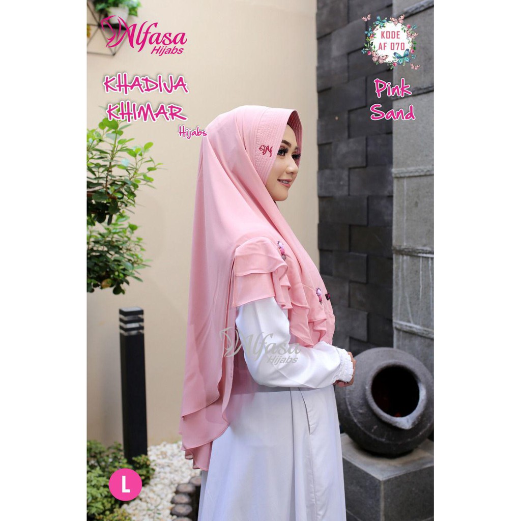 KHADIJAH KHIMAR ALFASA HIJAB / JILBAB SYARI KHODIJAH SYARI DUA LAYER