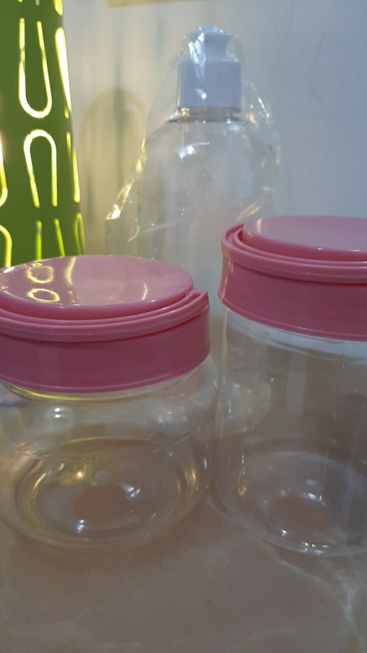 Toples Bulat 500ml/jar Plastik Pet