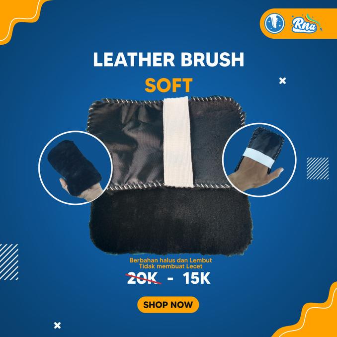 Premium Product Sikat Semir Sepatu Kulit / Tas Kulit / Jaket Halus Lembut Wool Suede - Paling Dicari