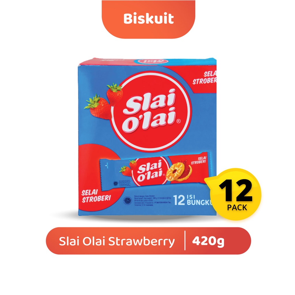 

Roma Slai O'Lai Strawberry 12 sachet berat 24 gr