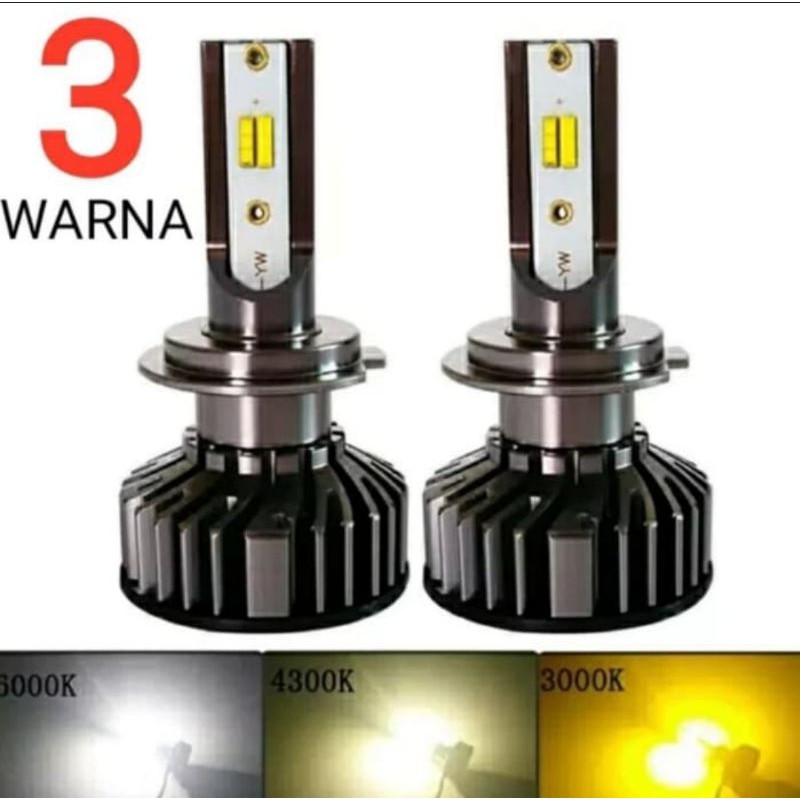 LAMPU UTAMA BRIO MOBILIO BRV LED 3 WARNA HEADLAMP SUPERBRIGHT
