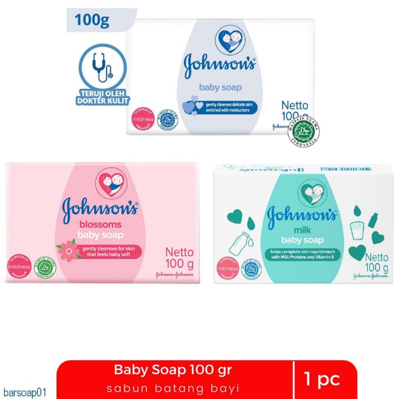 Johnsons Baby Soap 100g (Sabun Batang)