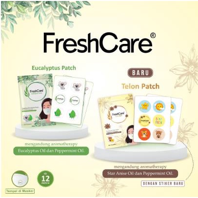 (PER PACK) ^ KYRA ^  FreshCare Eucalyptus Patch Stiker Tempel di Masker Fresh Care