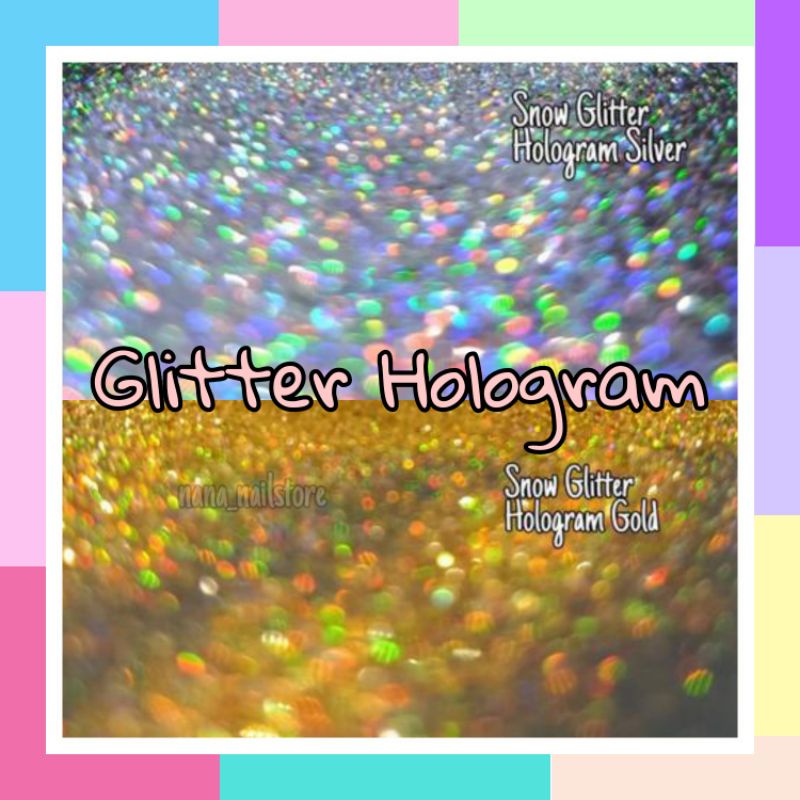 Glitter Halus Hologram