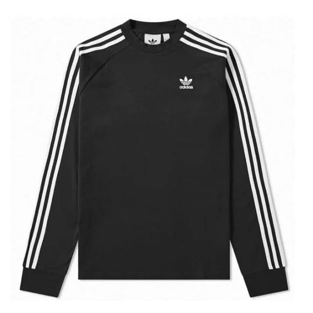 adidas long sleeve 3 stripe tee