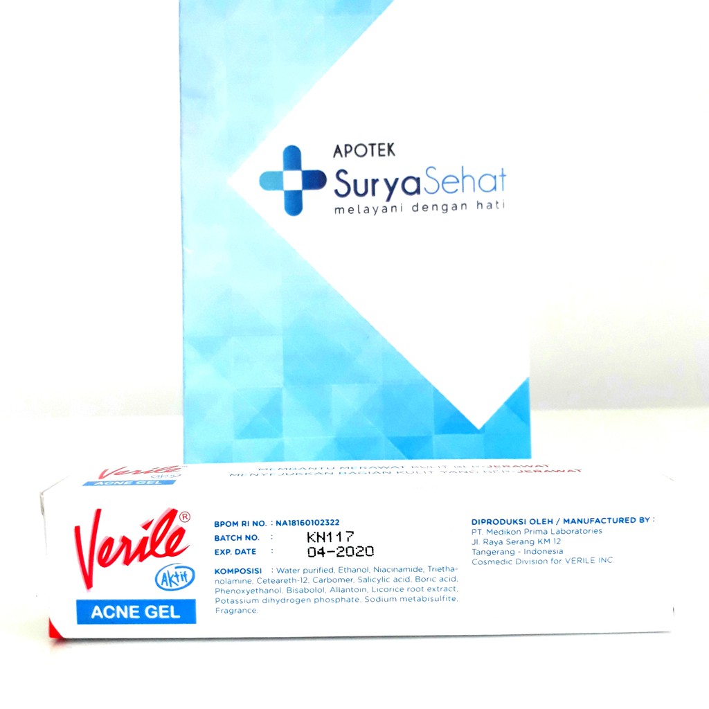 VERILE ACNE GEL Aktif 10 gram - Obat Jerawat