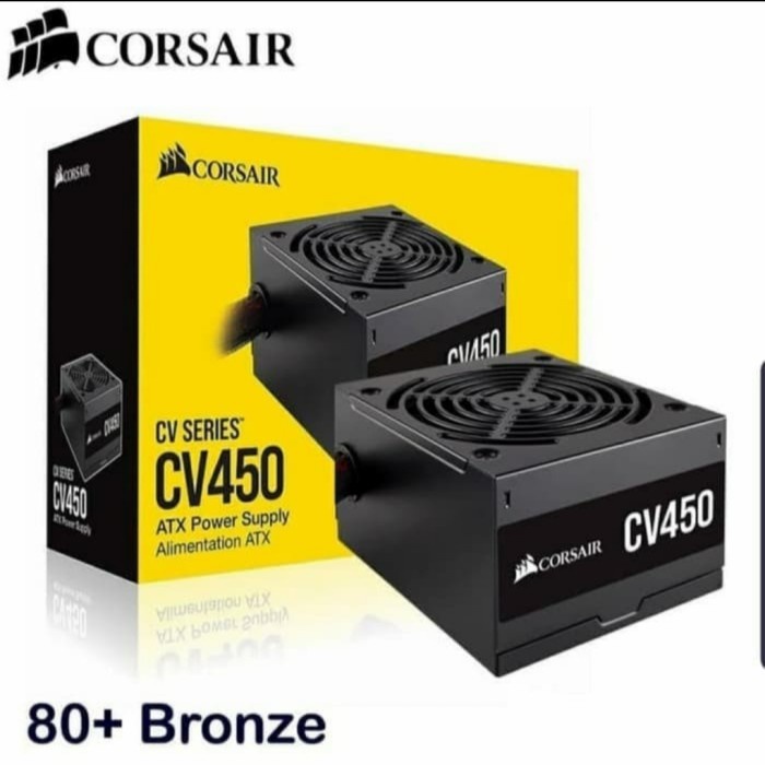 Psu Corsair cv450 450 watt 80 plus Bronze Power supply Garansi Resmi