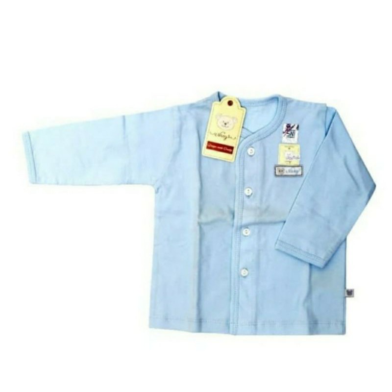 Nary Baju bayi Kancing Depan Warna & Putih Jual Per 1Pcs