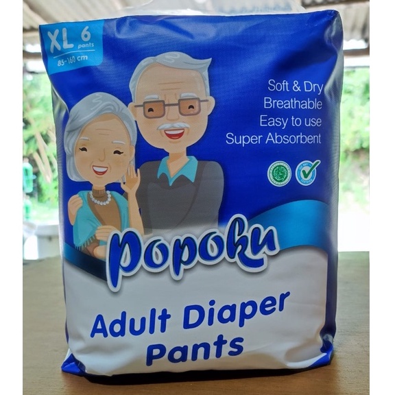 POPOKU POPOK DEWASA CELANA / POPOKU Adult Diaper Pants M10 / L8 / XL6