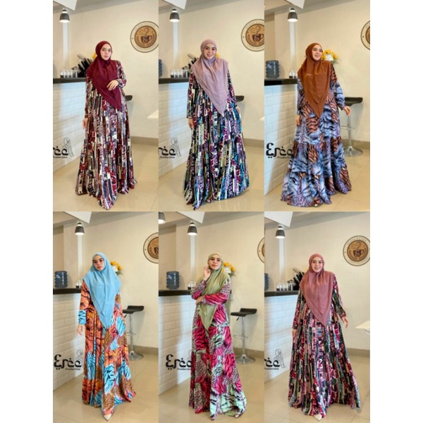 HOMEY DREES LEO ABSTRAK BY ERCE PRODUCTION_Gamis Kekinian Terlaris Termurah Bestseller