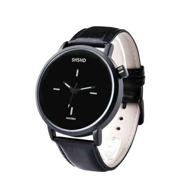 Shshd Jam Tangan Pria Sport Casual Original Anti Air 50M - Murah - Hitam