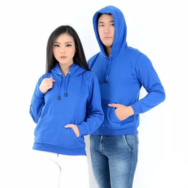 JAKET SWEATER HOODIE UNISEX BIRU BENHUR
