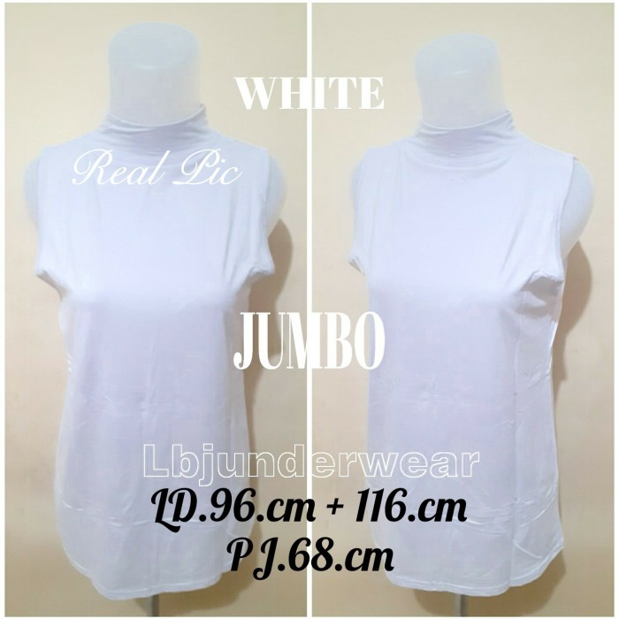 MANSET TANPA LENGAN JUMBO BIG SIZE BAJU DALAM GAMIS ATASAN WANITA