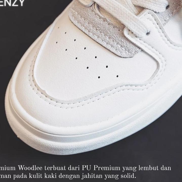 Siap Kirim.. Zenzy Premium Woodlee Korea Inspired - Sepatu PU Modis Comfy