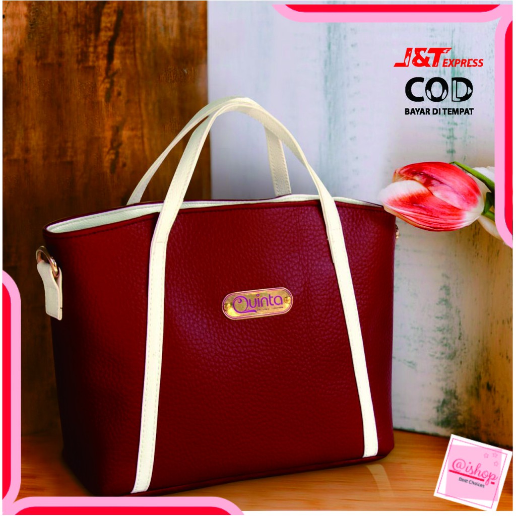 TAS KERJA HANDBAG TOTEBAG SLEMPANG BELLA by QUINTA