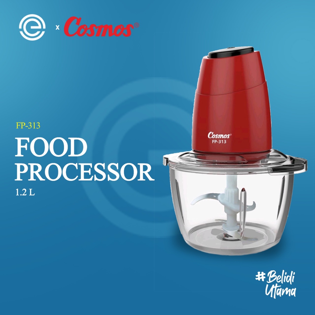 COSMOS/MIYAKO Food Processor/Blender Chopper Kaca 1.2 Liter