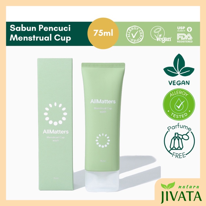 AllMatters ORGANIWASH Sabun Pencuci Menstrual Cup Wash & Feminine Wash