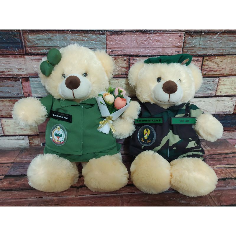 DAPAT 2 BONEKA TENTARA TNI AD/ TNI AU/TNI AL / POLISI
